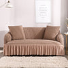 Ruffled Skirt Couch Cover Slipcover - shopcouchcovers.com