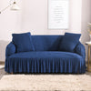Ruffled Skirt Couch Cover Slipcover - shopcouchcovers.com