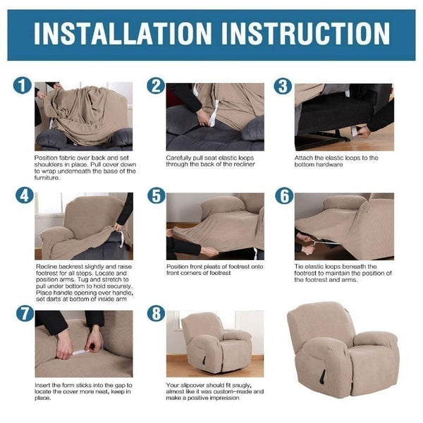 Elastic Recliner Chair Covers - shopcouchcovers.com