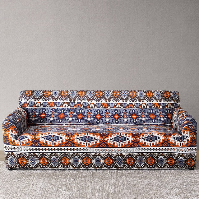 Aztec Orange Couch Cover
