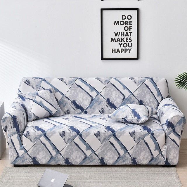 Bayonne Blue Couch Cover Slipcover