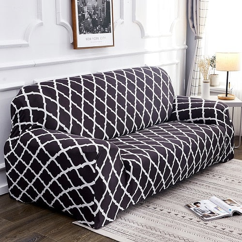 Florence Black Couch Cover Sofa Slipcover