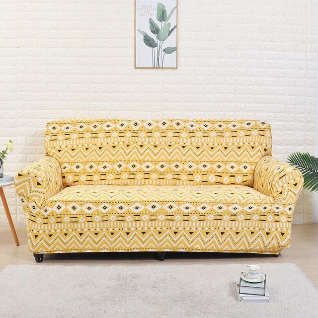 Aztec Gold Couch Cover Sofa Slipcover