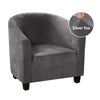 Luxury Velvet Club Tube Chair Cover - shopcouchcovers.com
