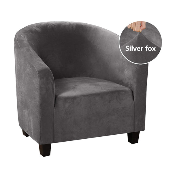 Luxury Velvet Club Tube Chair Cover - shopcouchcovers.com