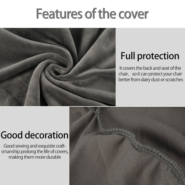 Luxury Velvet Club Tube Chair Cover - shopcouchcovers.com