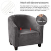 Luxury Velvet Club Tube Chair Cover - shopcouchcovers.com