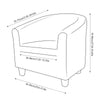Luxury Velvet Club Tube Chair Cover - shopcouchcovers.com