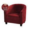 Luxury Velvet Club Tube Chair Cover - shopcouchcovers.com