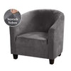 Luxury Velvet Club Tube Chair Cover - shopcouchcovers.com