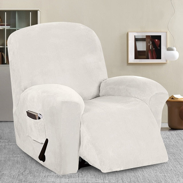 Luxury Velvet Recliner Chair Cover