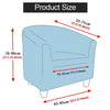 Solid Color Barrel Club Tube Chair Cover - shopcouchcovers.com