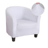 Solid Color Barrel Club Tube Chair Cover - shopcouchcovers.com