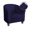 Solid Color Barrel Club Tube Chair Cover - shopcouchcovers.com