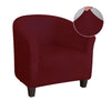 Solid Color Barrel Club Tube Chair Cover - shopcouchcovers.com
