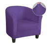 Solid Color Barrel Club Tube Chair Cover - shopcouchcovers.com