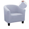 Solid Color Barrel Club Tube Chair Cover - shopcouchcovers.com