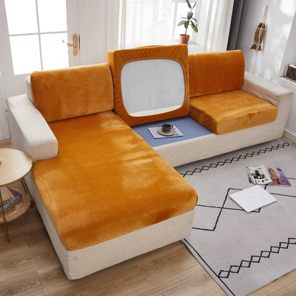 Luxury Velvet Couch Sofa Seat Cushion Covers - shopcouchcovers.com