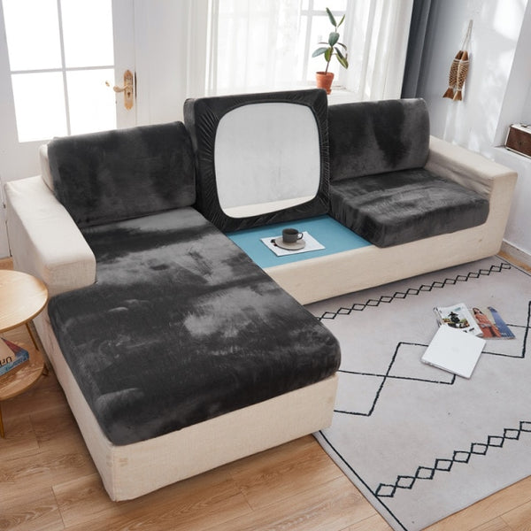 Luxury Velvet Couch Sofa Seat Cushion Covers - shopcouchcovers.com