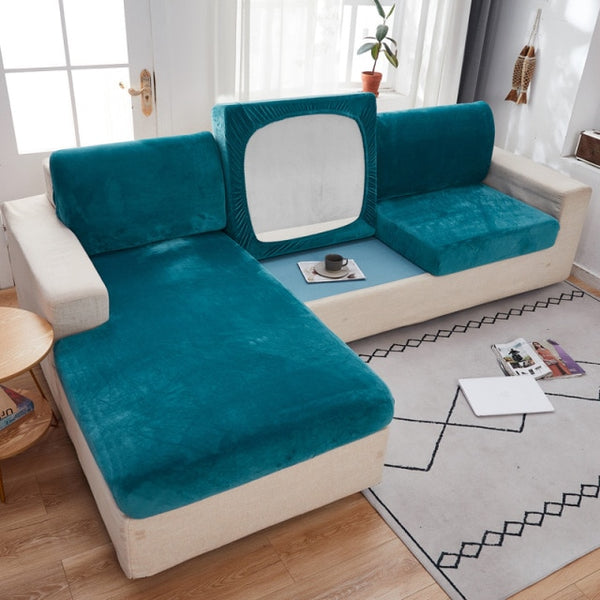 Luxury Velvet Couch Sofa Seat Cushion Covers - shopcouchcovers.com