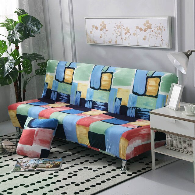 Patchwork Color Futon Cover Slipcover - shopcouchcovers.com