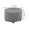 Round Ottoman Cover Slipcovers - shopcouchcovers.com