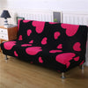 Red Heart Futon Couch Cover - shopcouchcovers.com
