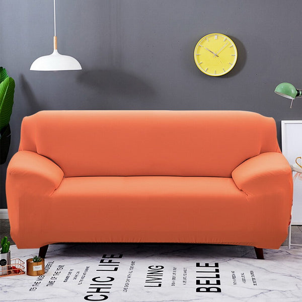 Orange Sofa Couch Cover Slipcover - shopcouchcovers.com