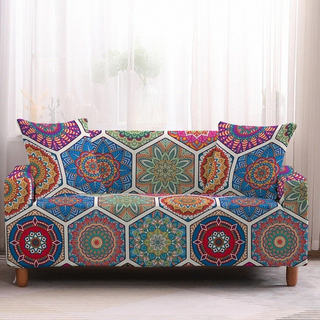 Paisley Boho Style Sofa Couch Cover