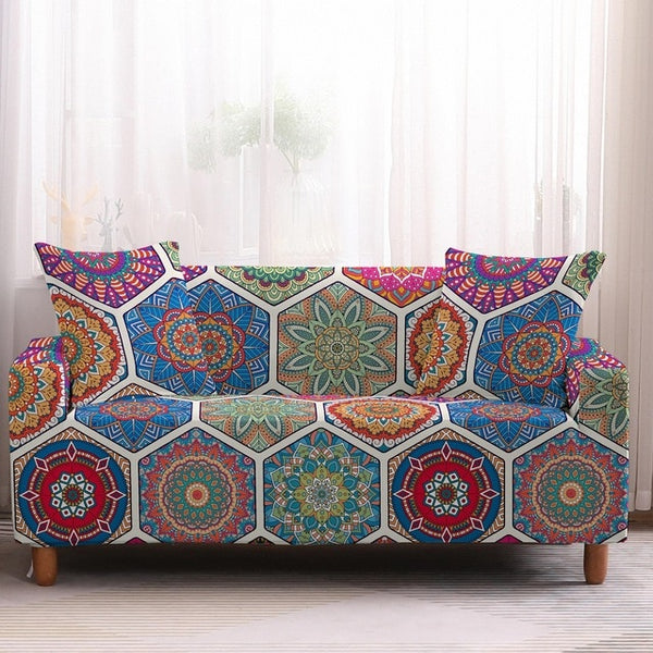 Paisley Boho Style Sofa Couch Cover - shopcouchcovers.com