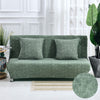 Crisscross Fern Green Futon Couch Cover - shopcouchcovers.com