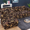 Valencia Brown Sectional L-Shaped Couch Cover - shopcouchcovers.com