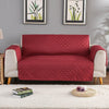 Wine Red Quilted Waterproof Furniture Cover - shopcouchcovers.com