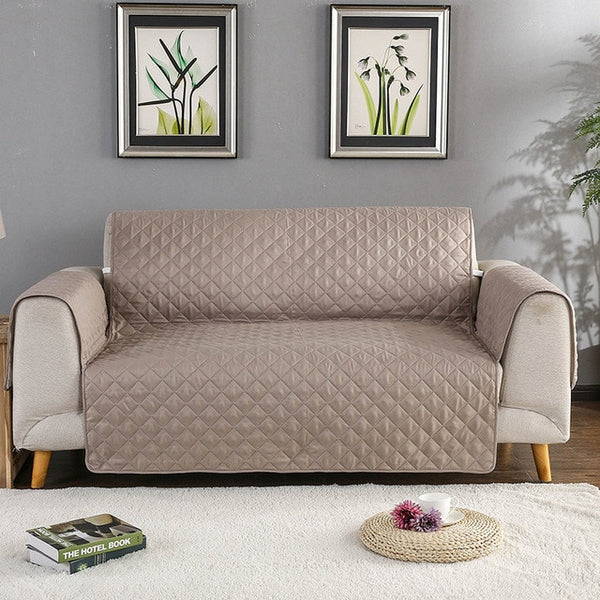 Camel Quilted Waterproof Furniture Cover - shopcouchcovers.com