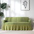 Olive Ruffled Skirt Couch Cover Slipcover - shopcouchcovers.com