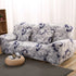 Smuk Grey Floral Sofa Couch Cover - shopcouchcovers.com