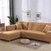 Camel Sectional L-Shaped Couch Cover - shopcouchcovers.com