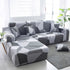 LA Charcoal Sectional L-Shaped Couch Cover Slipcover - shopcouchcovers.com