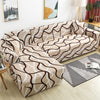 Brown Wave Sectional Sofa Couch Cover - shopcouchcovers.com