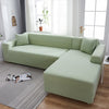 Mint Green Sectional L-Shaped Couch Cover - shopcouchcovers.com