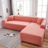 Jade Pink Sectional L-Shaped Couch Cover - shopcouchcovers.com