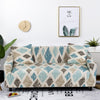 Teal Diamonds Sofa Couch Cover Slipcover - shopcouchcovers.com