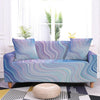 Blue Swirl Couch Cover Sofa Slipcover - shopcouchcovers.com