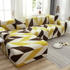Geometric Brown Colefax Sectional L-Shaped Couch Cover - shopcouchcovers.com