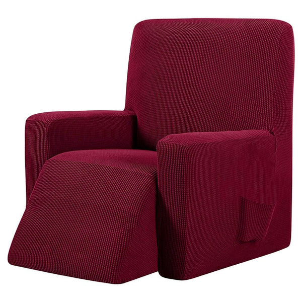 Wine Red Recliner Chair Cover - shopcouchcovers.com