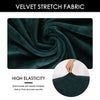 Velvet Spandex Wingback Armchair Cover Slipcover - shopcouchcovers.com