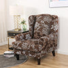 Jolie Flower Wingback Chair Cover Slipcover - shopcouchcovers.com