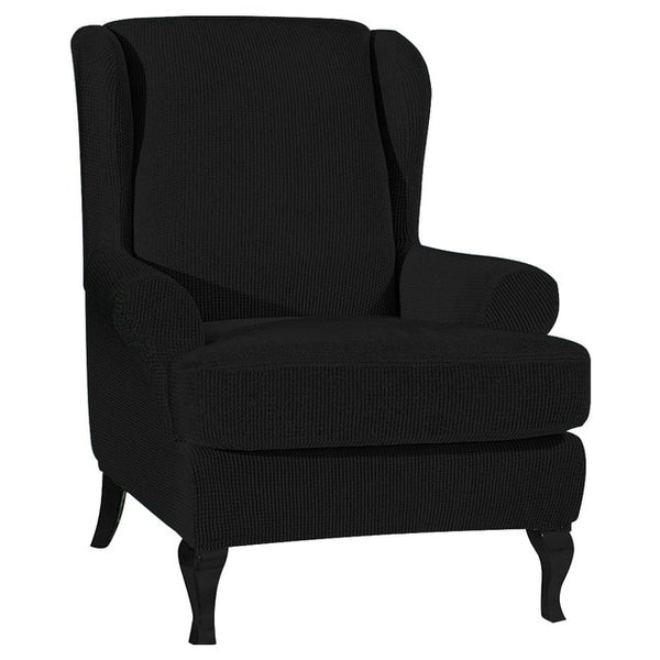 Wingback Chair Cover Slipcover - shopcouchcovers.com