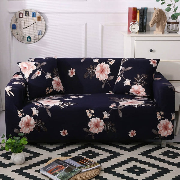 Bonita Pink Floral Sofa Couch Cover - shopcouchcovers.com