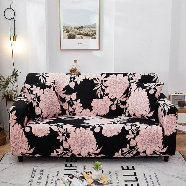 thesaurus inherit Politics Kenley Pink Floral Sofa Couch Cover